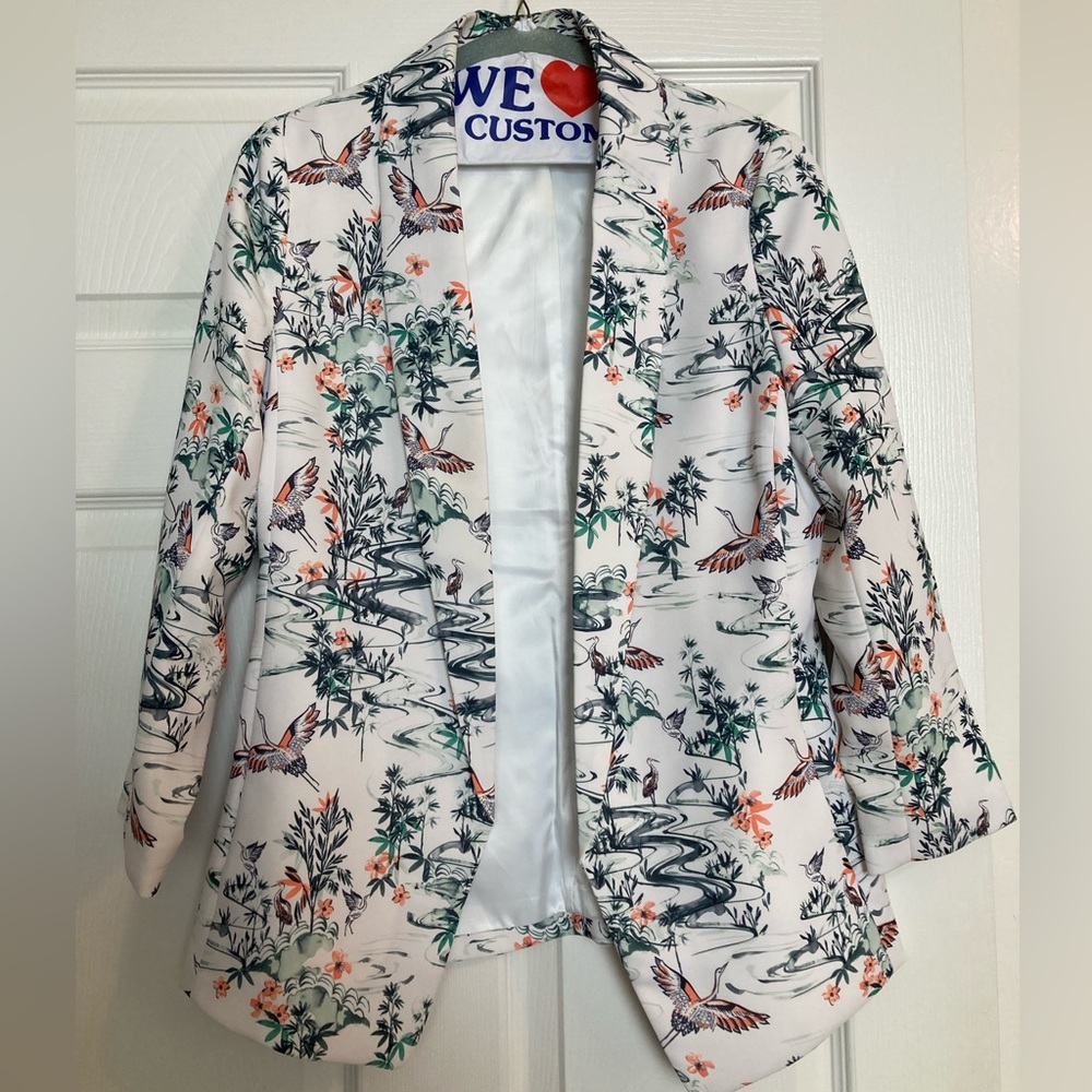 H&M Tropical or Asian blazer